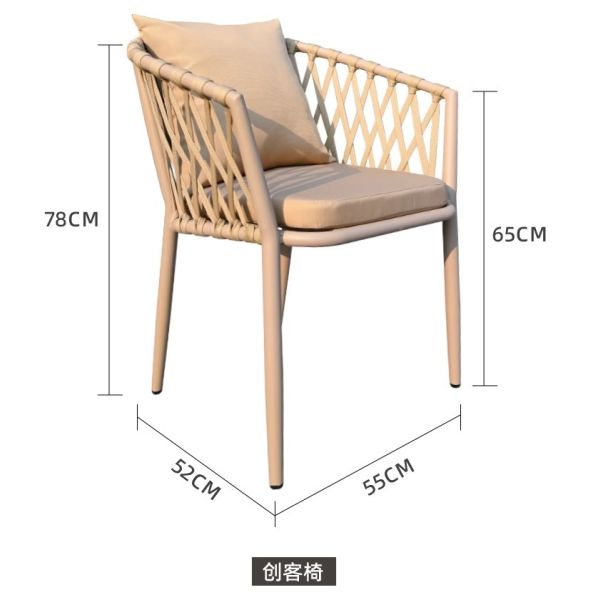 Luxury Nordic-Style Outdoor Furniture Premium Weatherproof Rattan Dining Set For Patio And Garden