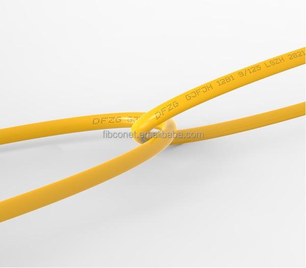1 Core FTTH Waterproof Armored Outdoor Yellow Fiber Optic Cable for Country Markets