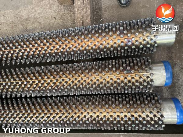 Tubo con espárragos con espárragos SS409 ASTM A213 T9 Aletas para calentador de combustión