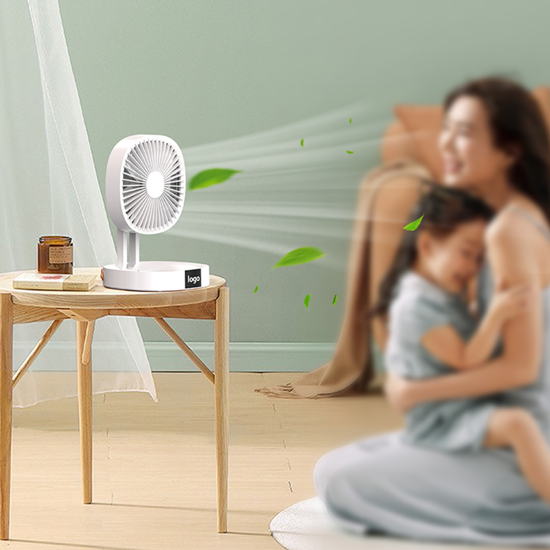 Factory Hanging Mini Rechargeable Wireless Fans Battery Cooling Electric Outdoor Portable Camping Desktop Wall Table Fan