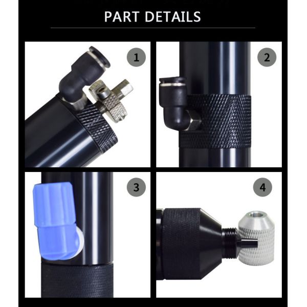 Pneumatic Suction Dispensing Valve Cylinder Type CNC Turning And Milling HJD32L