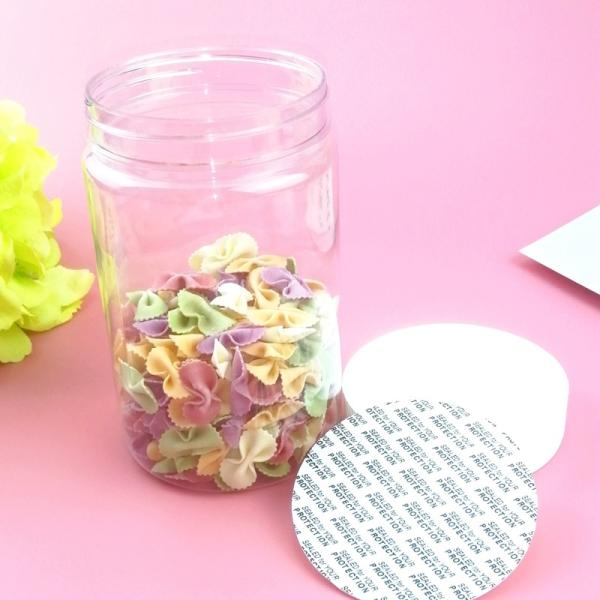 450ml Thread Cap Round Clear Plastic Candy Jars For Dry Food Storage