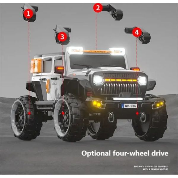 OEM ODM 24 Volt Childrens Electric Car Off Road 4 Seater Kids Electric Car