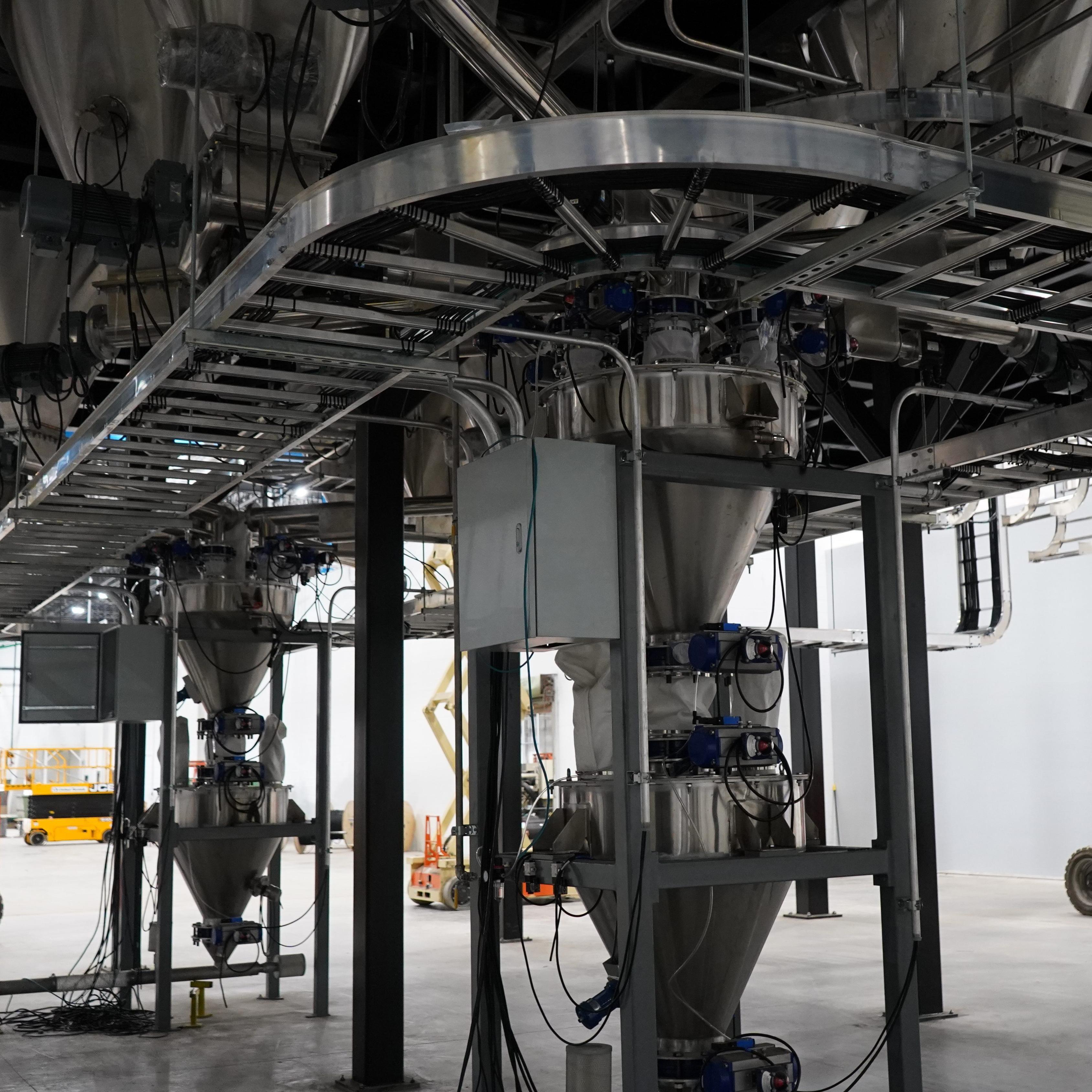 Advanced Automatic Feeding & Weighing System 3000kg/h for PVC Powder Granules and Plastic Compound Production OEM Factory