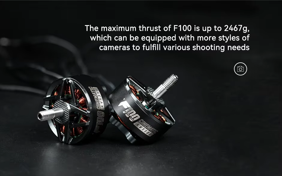 T-Motor F100 1350kv 1100 5-6s Brushless 2810 Long Range Cinematic Rc Racing Drone Motor
