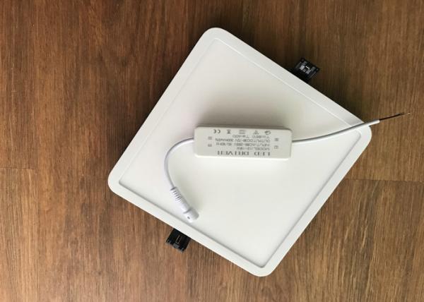 White 18w Led Square Panel Light ,  80ra Embedded Ceiling Lights Saves Energy