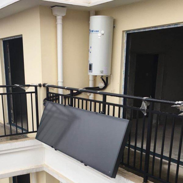 Solar Water Heater 80L 100L 120L Enamel Solar Water Tank With Corrugated Small Tank Heat Exchanger