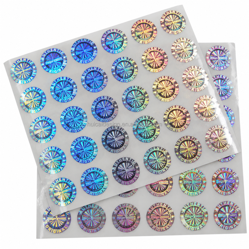 Custom Laser Holographic Sticker Security Label Anti Tamper Evident Seal with Barcode QR Code for Packaging Protection
