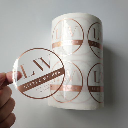 Ясное пластиковое косметическое прозрачное печатание бумаги стикера винила