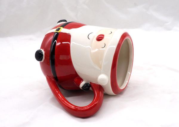 Food Safe 3D Ceramic Mug Hand Painted 14 OZ Christmas Children Gifts Dolomite Material