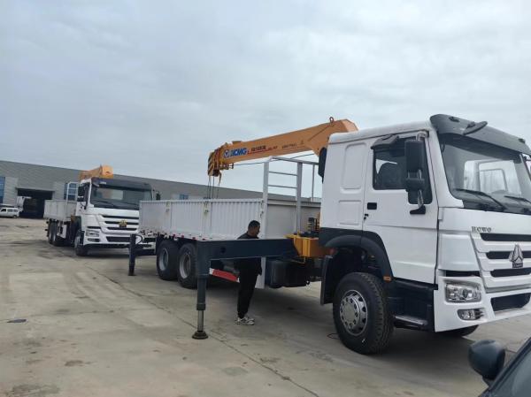 HOWO Head XCMG Used Truck Mounted Crane 12T Good Working Condition