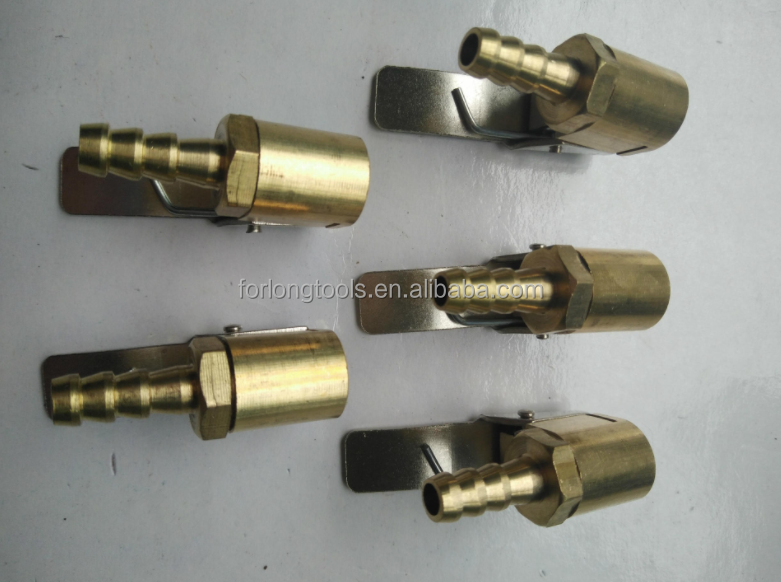 Stock 6MM 8MM Car Tyre Wheel Tire Air Chuck Inflator Pump Valve Clip Connector for Universal Vehicles Ready to Ship