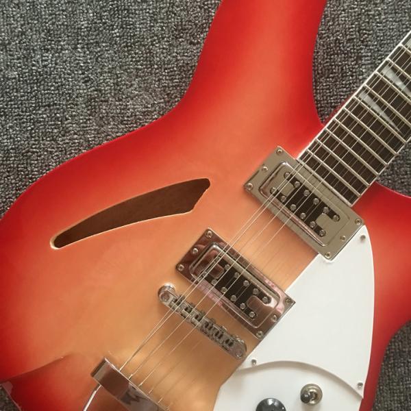 Cherry red 24 frets and12 strings Rickenback 360 electric jazz guitar semi hollow Ricken 330 jazz guitar
