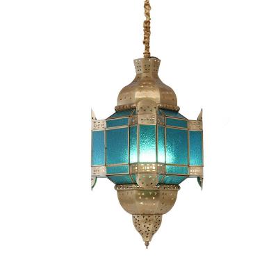 Moroccan Gold Antique Copper Light Copper Hanging Lamps With Dimmer Support