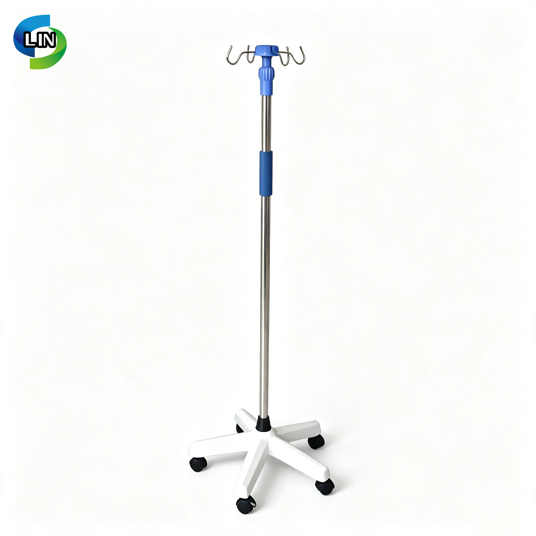 Stainless Steel Modern Design IV Stand and Pole for Hospital Furniture