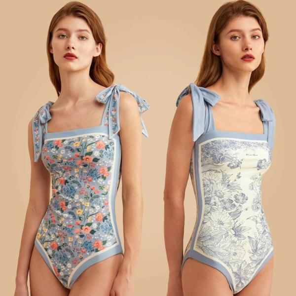 Senhoras uma senhorita colorida sexy elástica alta The New Type dos bens Spf50++ do roupa de banho da parte nenhuns aços confortáveis