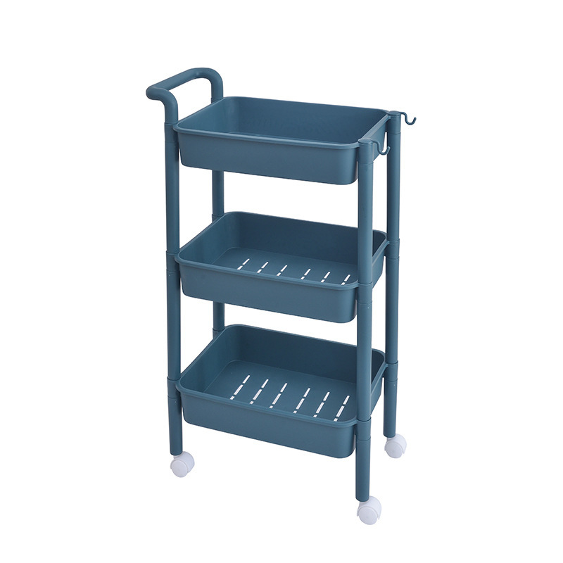 Kitchen Storage Rack Vegetable and Fruit Organizer Hand Trailer Storage Rack Bathroom Clutter Shelf