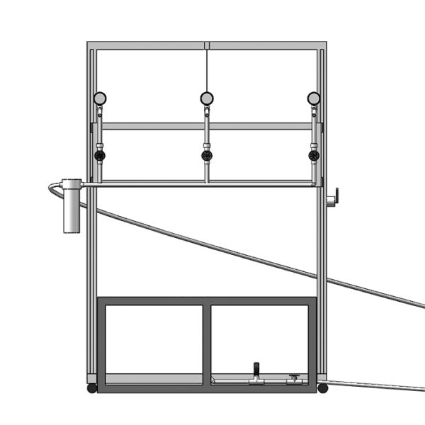 45 ° Watering Test UL Rain Test Apparatus 4 Spray Heads