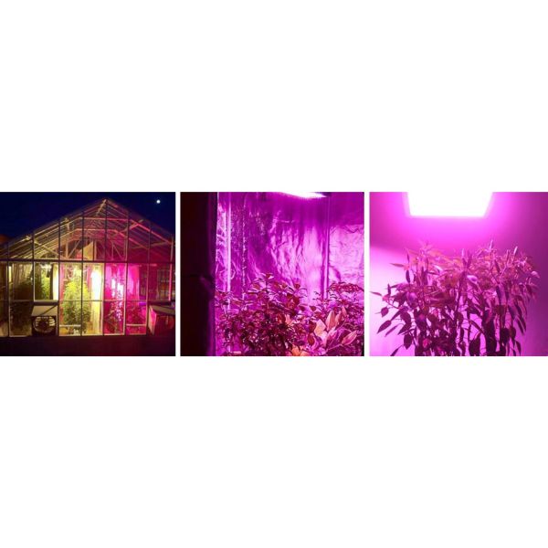 Dimmable de aluminio + lámpara del crecimiento vegetal del PVC 12H LED