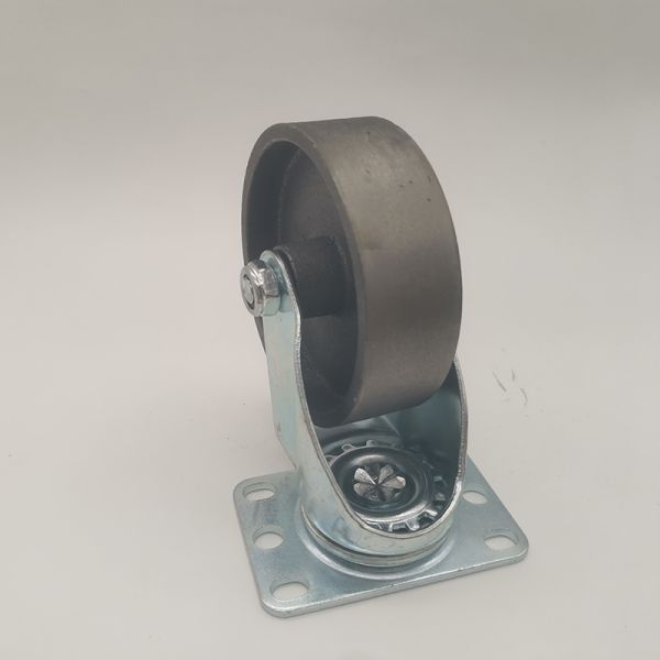 High Load Capacity Cast Iron Casters operable from -20℃ to 300℃ Rust Prevention concrete mixer wheels.
