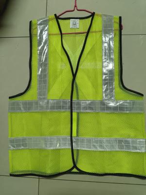 Veste de sécurité en ruban PVC nette 50/60 grammes Veste de sécurité en treillis respirant