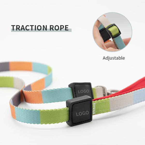 OEM Sublimation Dog Leash 150cm Length With Neoprene Padded Handle