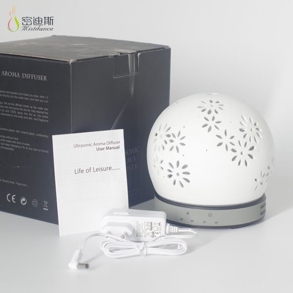 Ceramic LED Light Aromatherapy Essential Oil Diffuser air ultrasonic humidifier YD-023-7