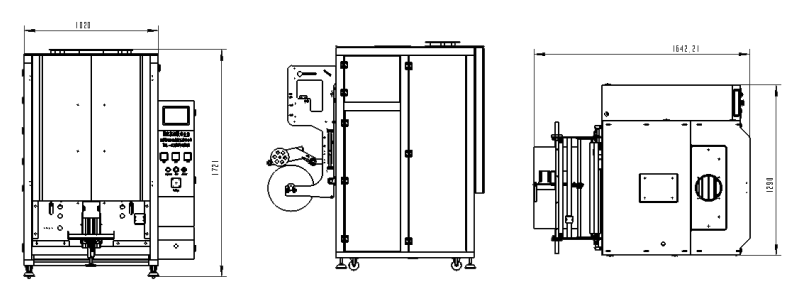 10KG Composite Film Liquid Sachet Packaging Machine PLC programmable