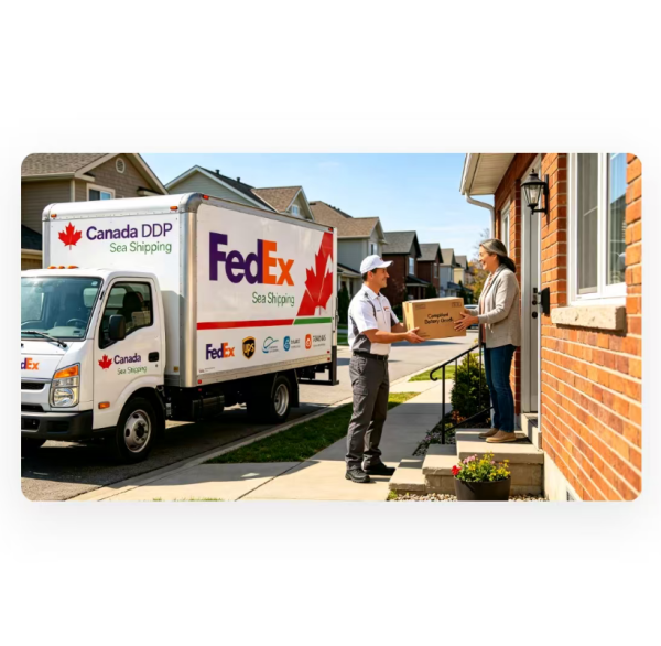 Reliable Canada DDP Sea Shipping With Truck / Local Courier Door Delivery