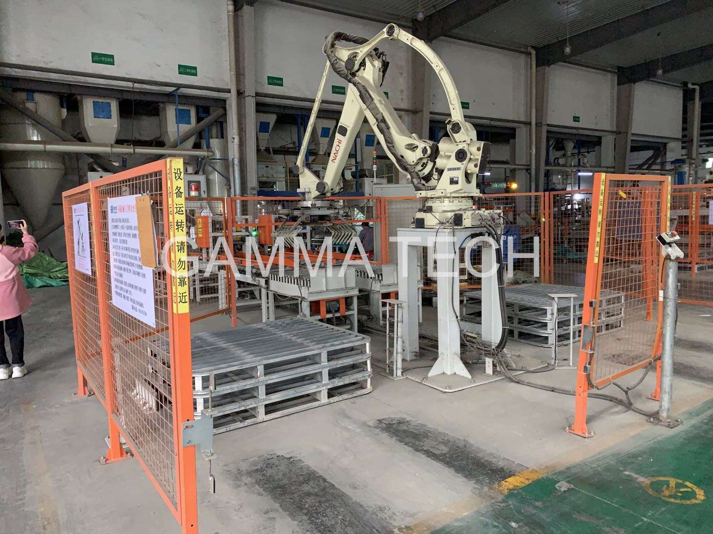 оборудование автоматической Palletizer машины 900bags/Hr робототехническое Palletizing для сумок комбикормового завода