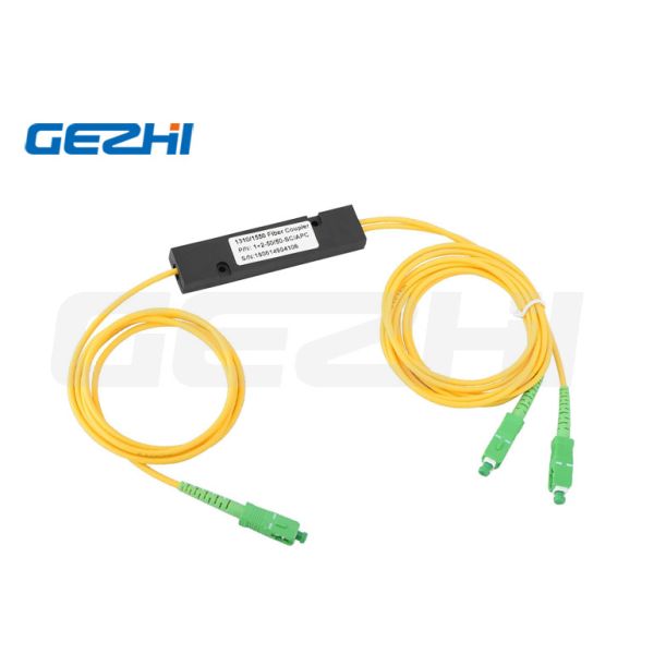 OEM Fiber Optical Splitter , Singlemode SC/APC 1x2 PLC Splitter