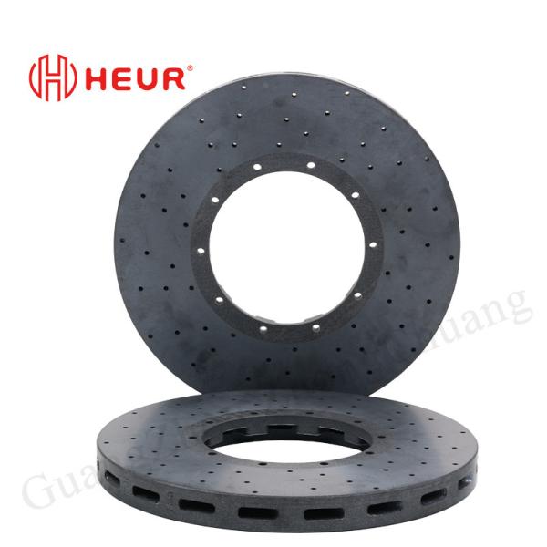 Disques en céramique de carbone de frein HEUR Pour Porsche 718 GT4RS (remplacement) - Ensemble arrière de 400x32 mm