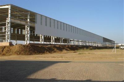 Open Span Sandwich Panel Prefabricated House Steel Garage Workshop Recyclable