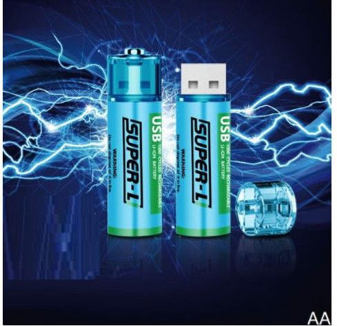 1000mAh Lithium Ion Rechargeable Battery AA 1200 Times Cycle Life Eco - Friendly
