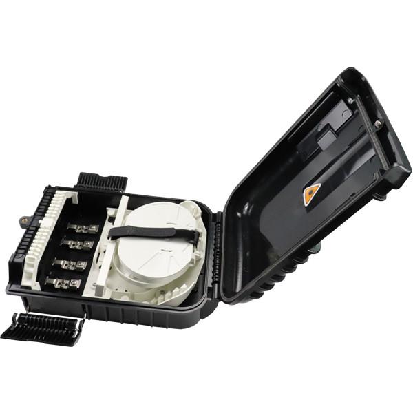 Hot Sale 16 core  Outdoor Optical Distribution Box black with 16 SC adapter