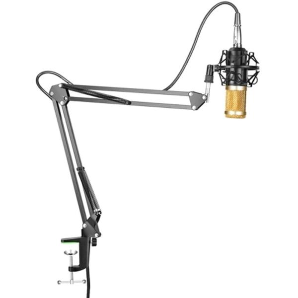 Black Microphone Live Stream Broadcast Recording Microphone Professional Suspension