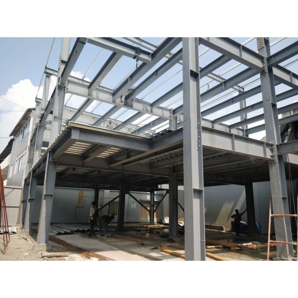 Galvanized Q355B corrosion-resistant steel structure framework building