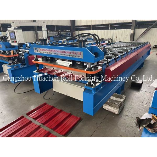 11 Stations 15m/min Speed 1200mm Width Metcopo Step Tile Roof Sheet Roll Forming Machine Roll Forming Equipment