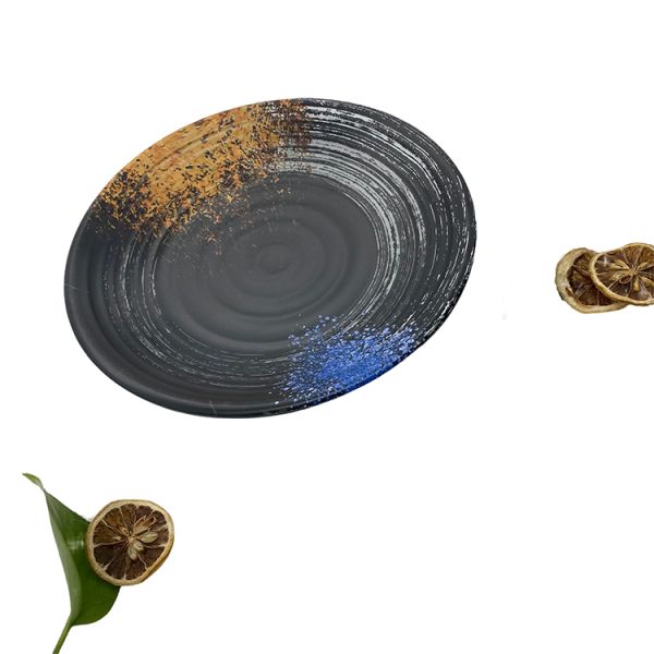 Black Personalized Camping Melamine Dinnerware Japanese And Korean Style