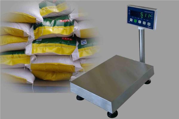 Stainless Steel Electronic Platform Weighing Scale 12W Class III Accuracy