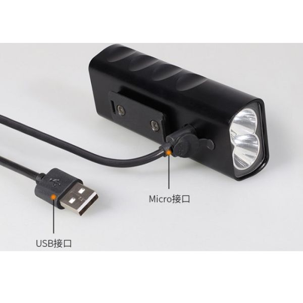 IP68 Waterproof Led Bike Front Light Aluminum Body Material CE Certificated