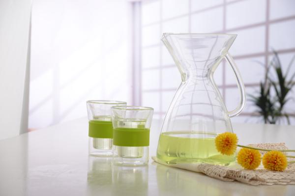 Double wall glass, Heat-resistant  glass teapot, borosilicate glass tea set, Espresso, Latte, Cappuccino cup