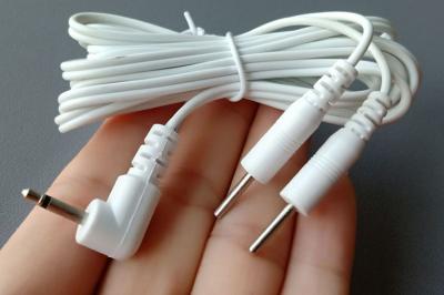Durable Replacement Electrode Pads Tens Unit Lead Wires Cables for Tens EMS Standard Connection Massage