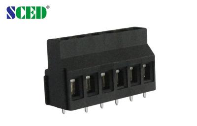 Lance o preto do bloco terminal de parafuso do PWB de 5.08mm, 2P - 24P 300V 10A