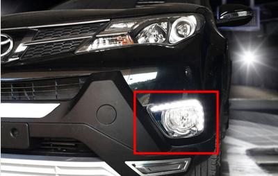 Toyota RAV4 2013 2014 Luzes de dia LED Carro LED DRL Luz de dia