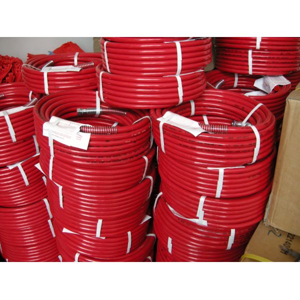 15m Airless Paint Sprayer Hose 3300psi 1/4in-38/in with blue and red color