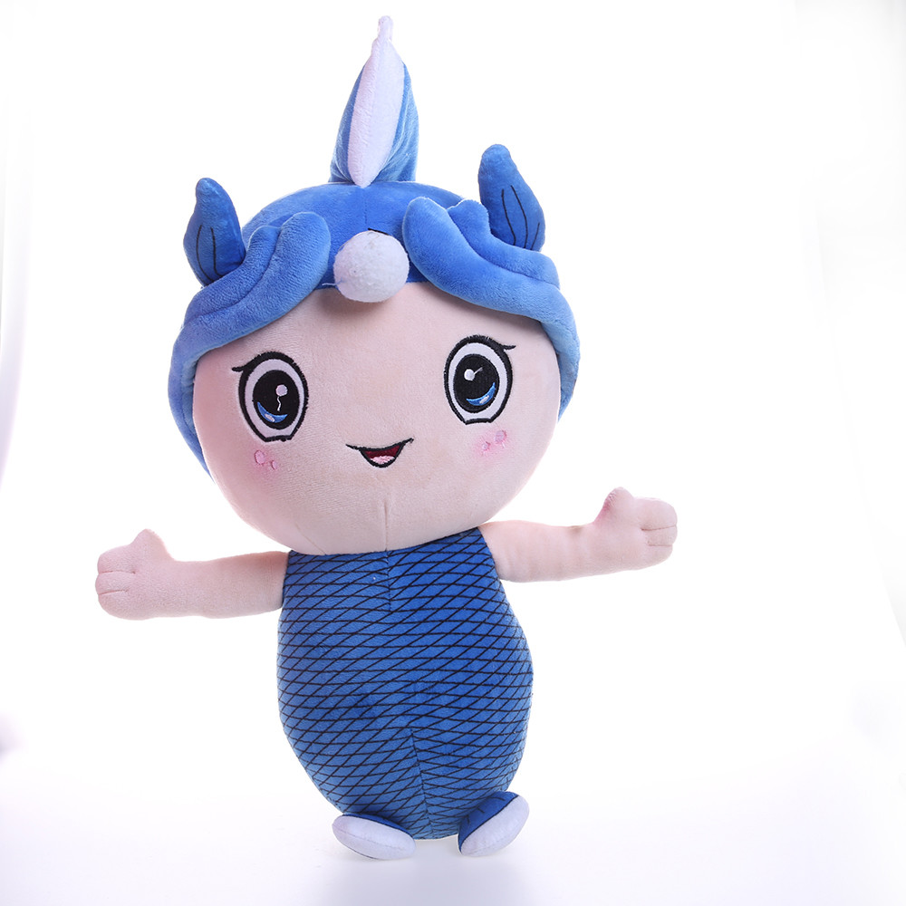 чучело русалки плюша 20cm голубое для младенца, который нужно спать с