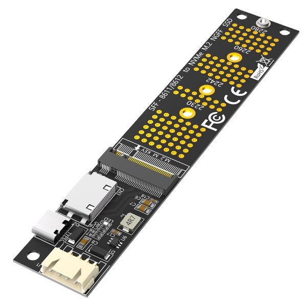 2 In 1 SFF 8639 Adapter M.2 NGFF U 2 Sff 8639 To Sata Adapter