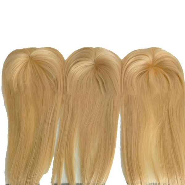 6 by 8 Double Mono Long Hair Toupee Replacement System for Wedding Bridal Women Human Hair