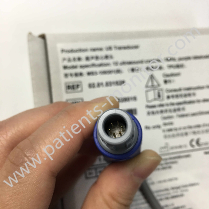 EDAN US Transducer MS3-109301(B) 12 Ultrasound Crystals 1MHz Purple REF#02.01.031528 For F9 & F9 Express